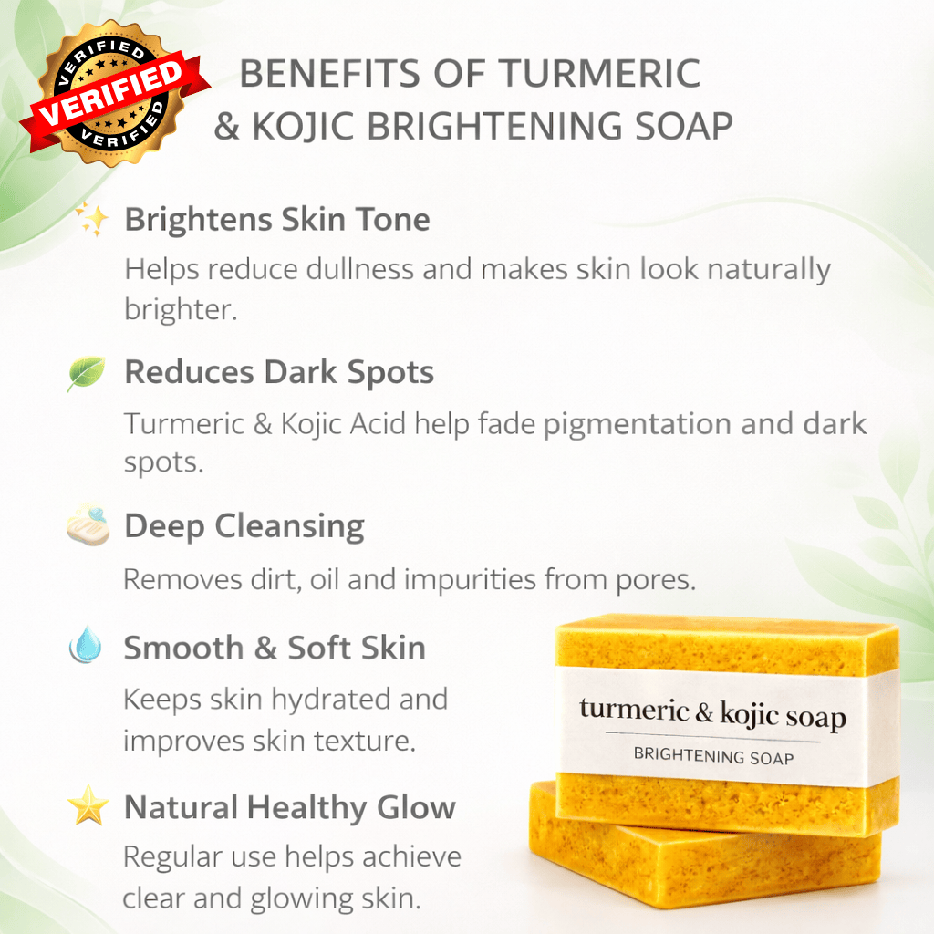 SD 🔥 Powerful 🌿 Natura Tan Removal Formula — Turmeric & Kojic Brightening Soap