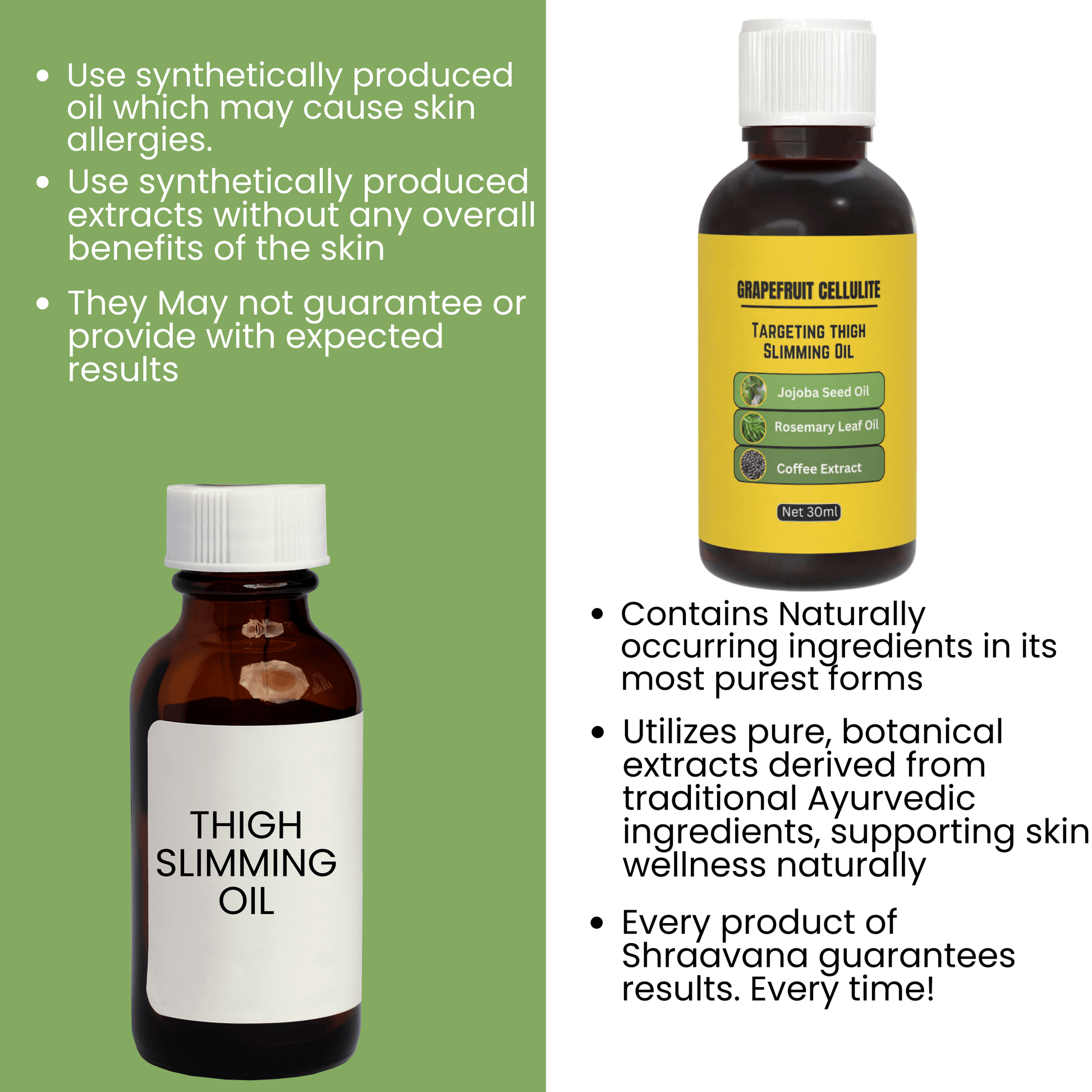 D-More Grapefruit Cellulite Targeting Thigh Slimming Oil - Buy 1 Get 1 Free - dmore