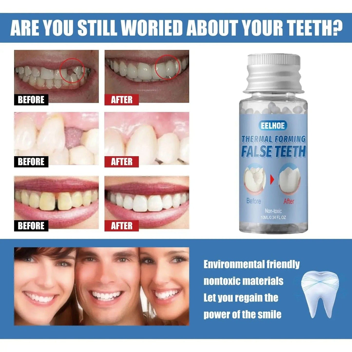 D-More Instant Tooth Repair Kit – Dentist-Inspired DIY Solution 🦷 🛠️ - dmore