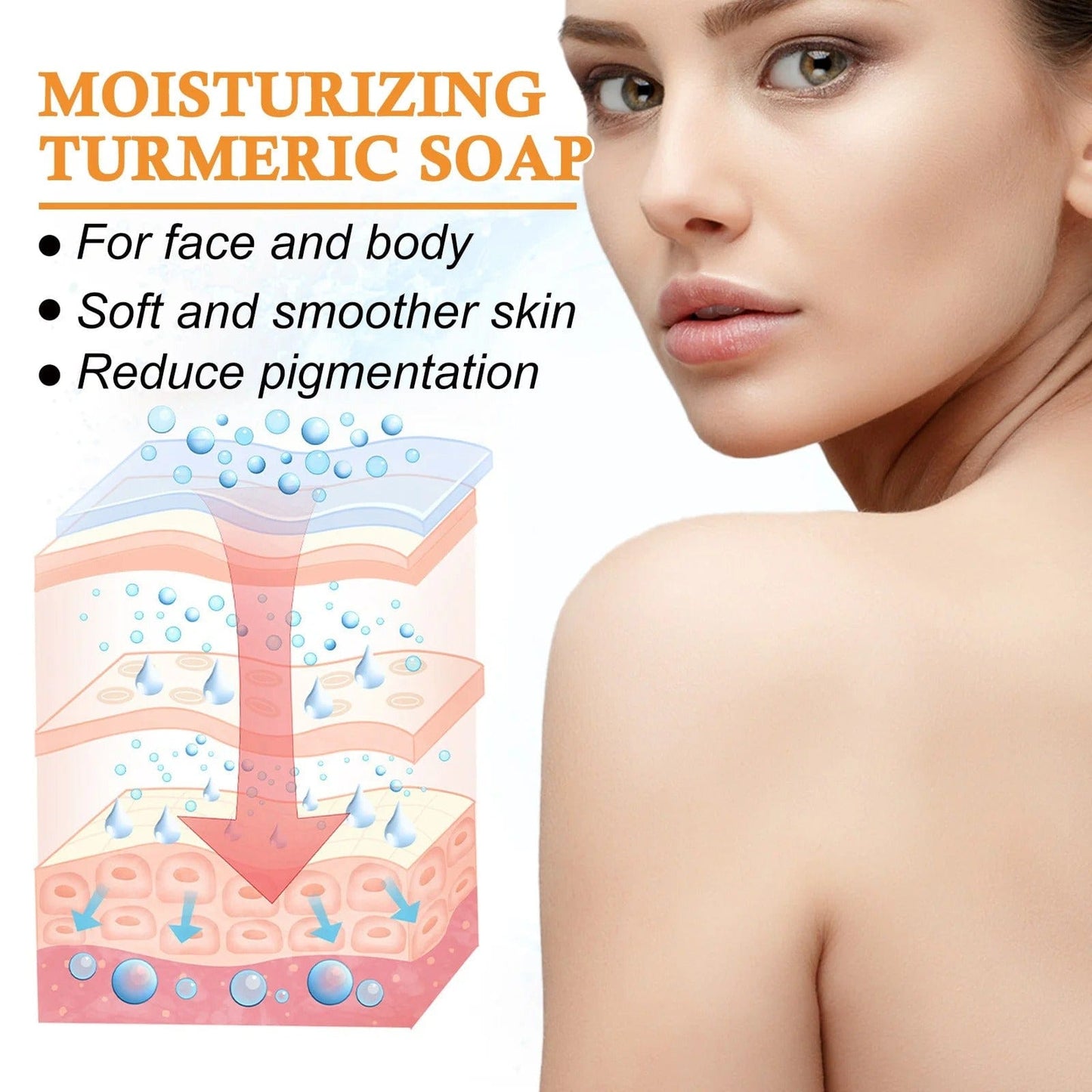 D-More Instant Glow Turmeric Soap – Brighten Your Skin in One Wash 💛 - dmore