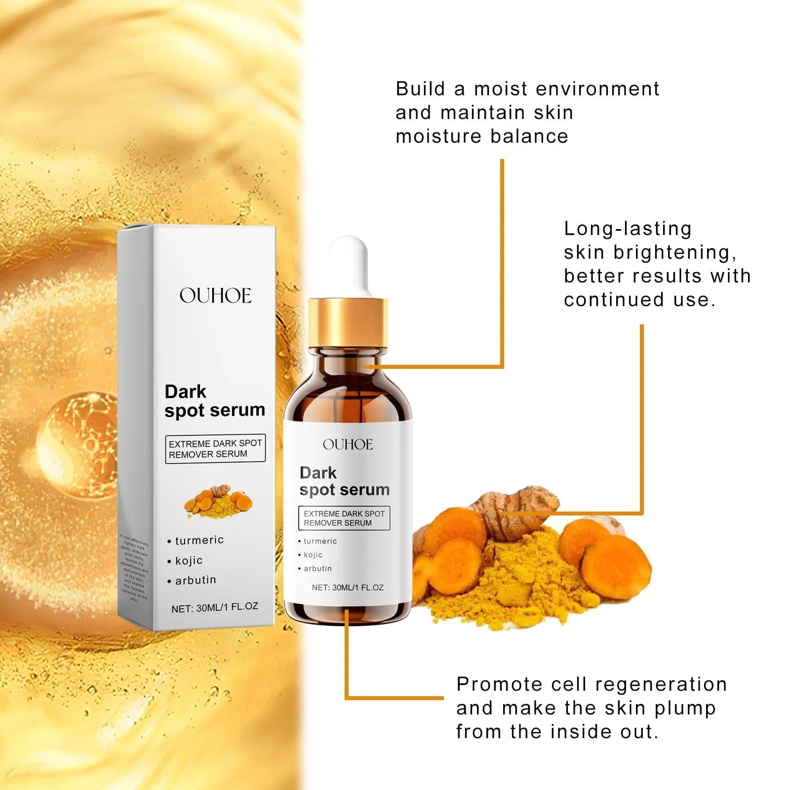 MD Turmeric Spot Corrector Serum - Fade Dark Spots in 2 Weeks 🌟💛 - dmore