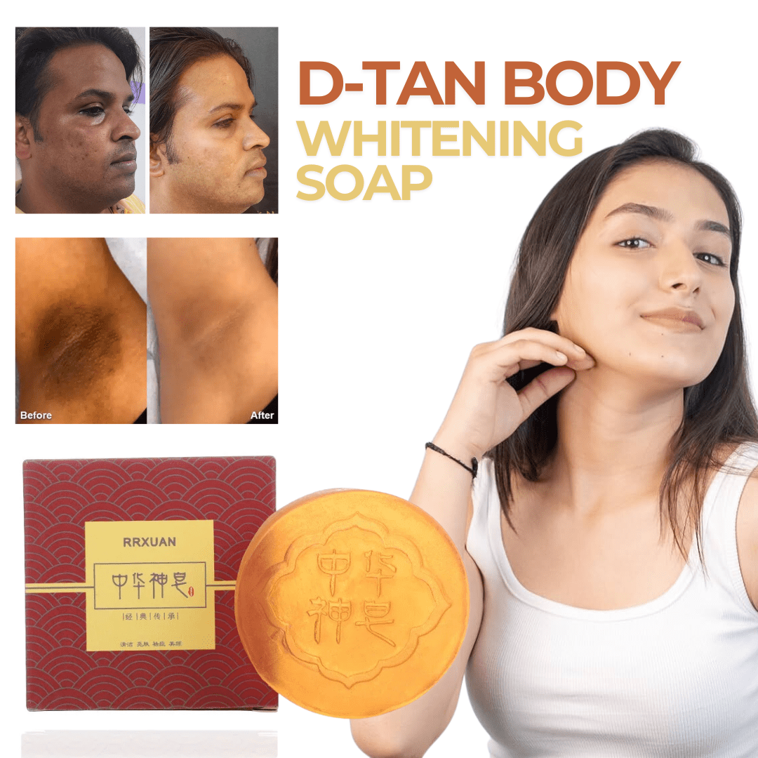 D-Tan Body Whitening Soap – Instant Tan Removal & Glow Booster 💖✨ Pack 2