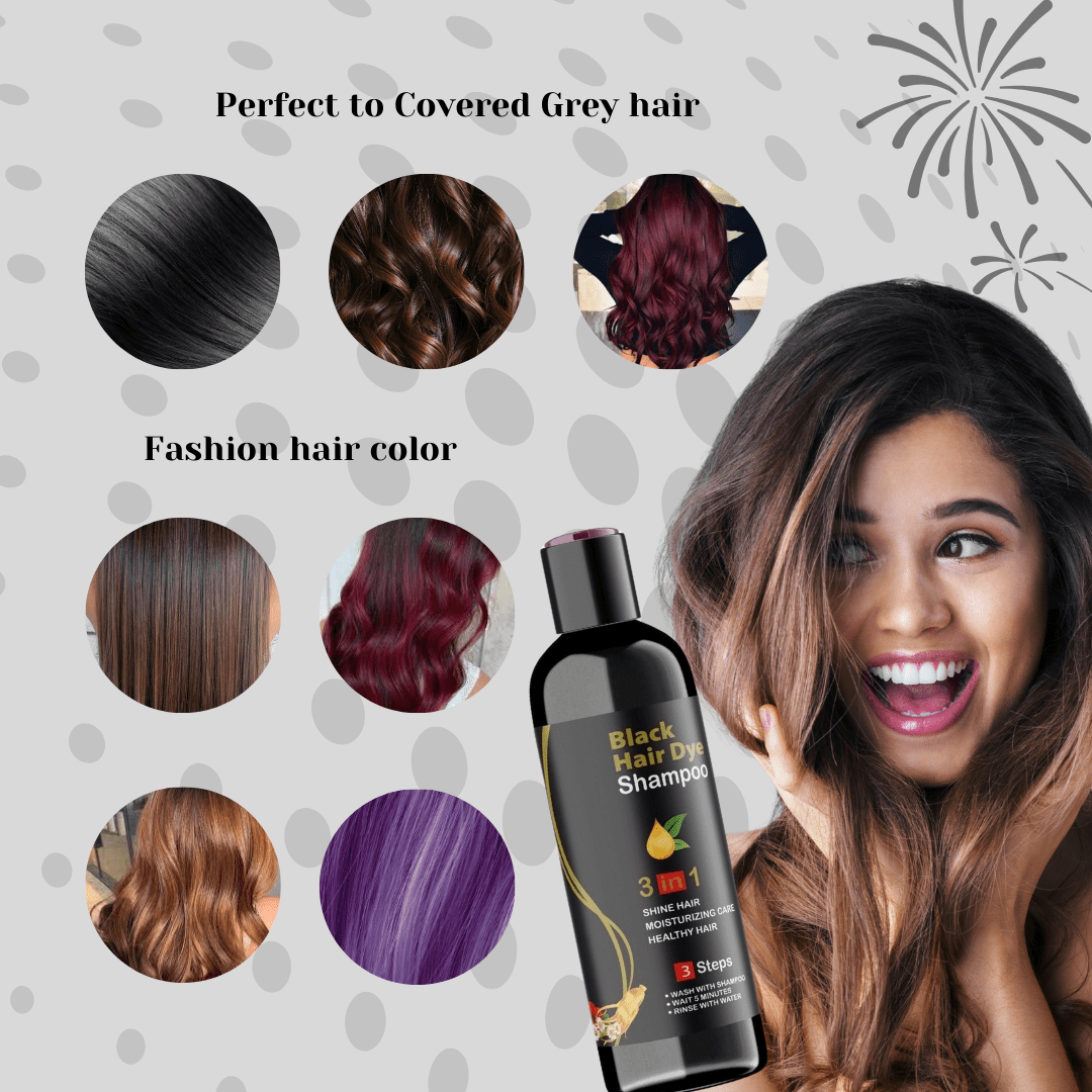 SC D-More SILKPULSE™️ HAIR DYE SHAMPOO (PACK OF 2) 🌿Pure Herbal Product 🌿 - dmore