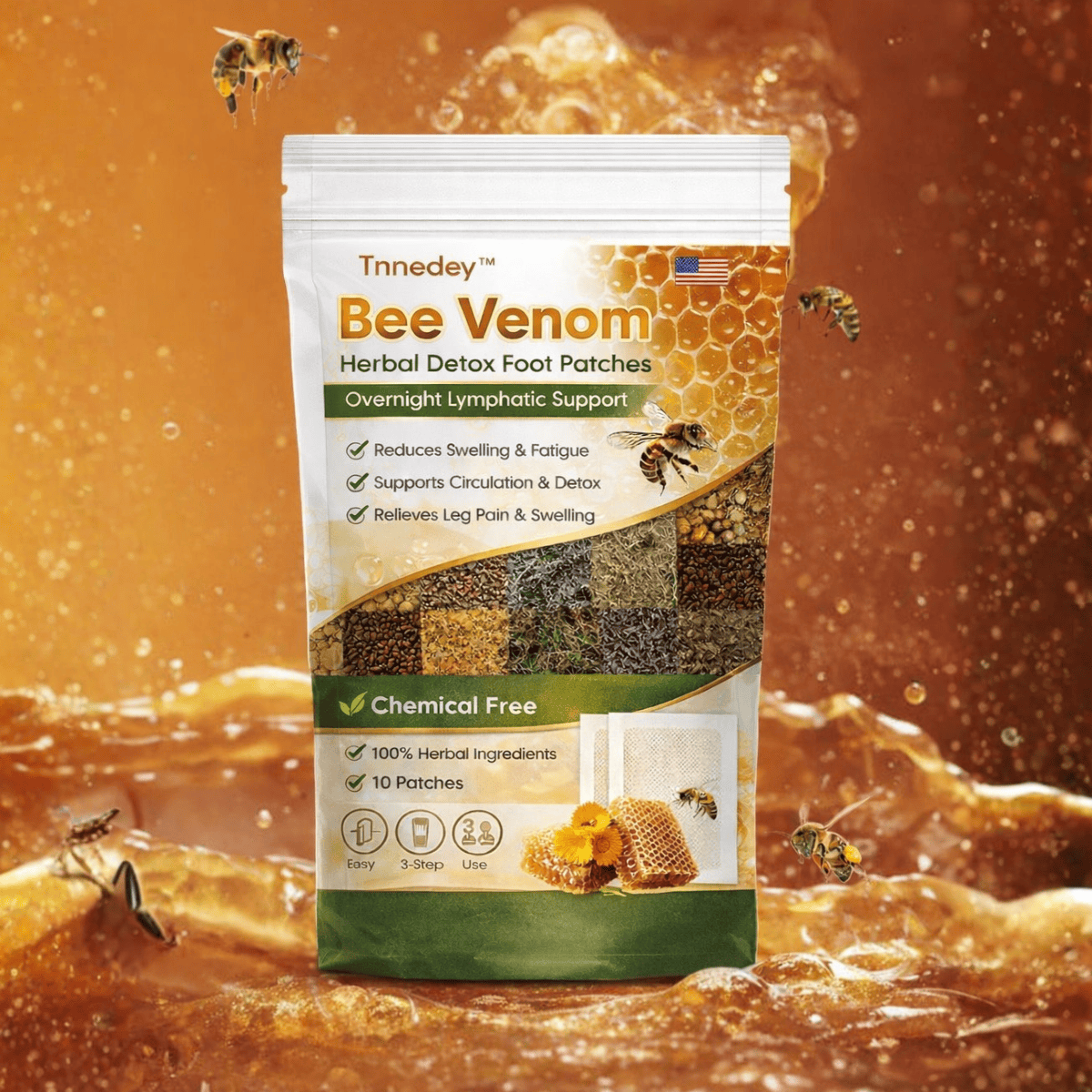 MD Bee Venom Detox & Slim Foot Patches 🐝🌿👣 - dmore