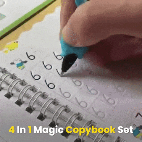 Sank Magic Practice Copybook (4 BOOKS,1 PEN,1 GRIP,10 REFILL)