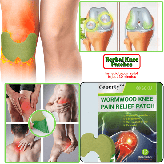 SC D-More Herbal Knee Patches – Instant Pain Relief in One Patch 💥👨🏻⚕️(12 Patches) - dmore