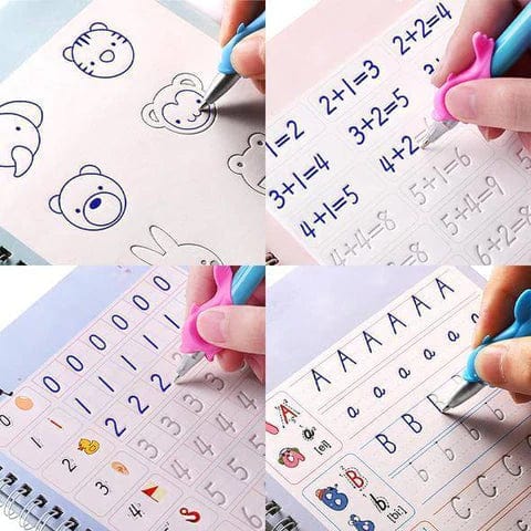 Sank Magic Practice Copybook (4 BOOKS,1 PEN,1 GRIP,10 REFILL)