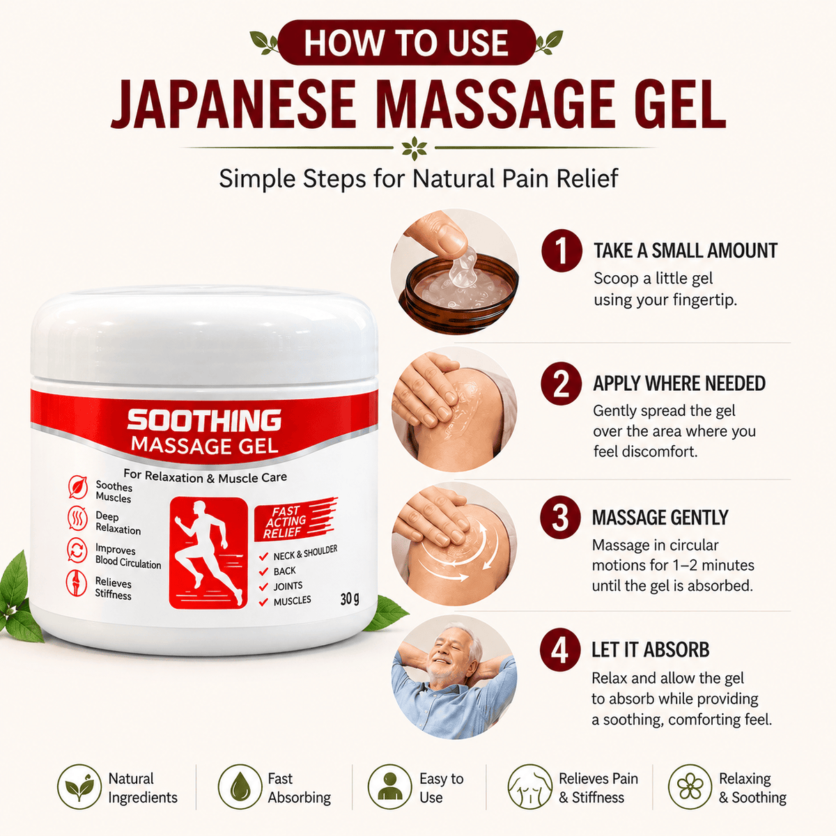 MD Soothing Massage Gel: Stiff Mornings? Tired Evenings? Make Everyday Comfort Your Daily Ritual.