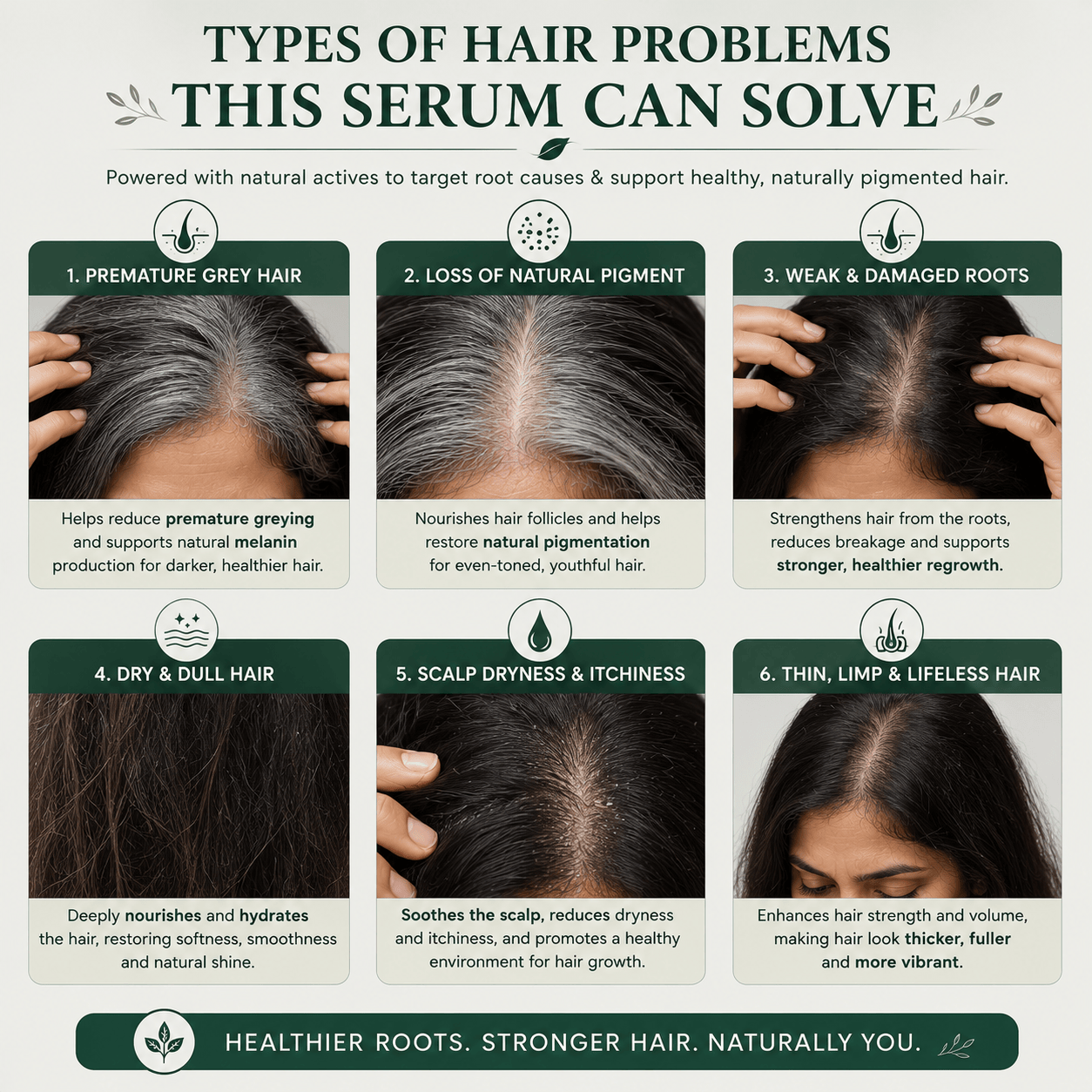 SD Oleema Anti Grey Hair Serum in just 14 days