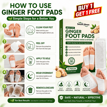 SD Ginger Detox Foot Pads | Your Simple Night Routine for Fresh, Comfortable Feet 👣✨