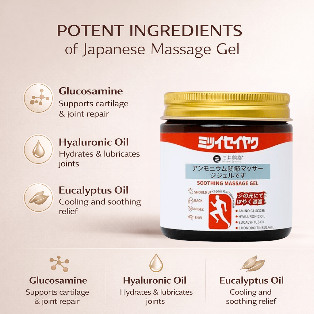 SD 🔥 Powerful Relief for Joint & Muscle Pain — Japanese Massage Gel