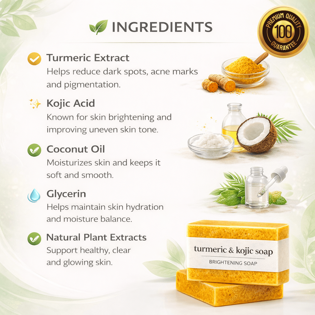 SD 🔥 Powerful 🌿 Natura Tan Removal Formula —  Turmeric & Kojic Brightening Soap
