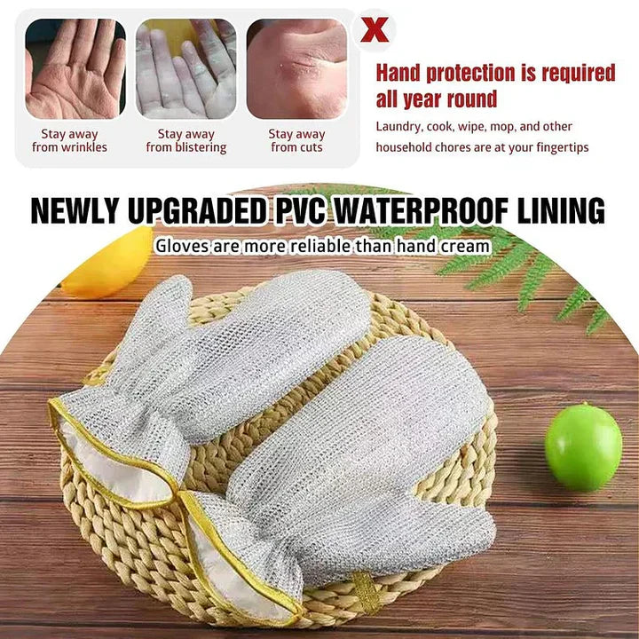 D-More Water Proof Non-Scratch Dish Washing Wire Gloves