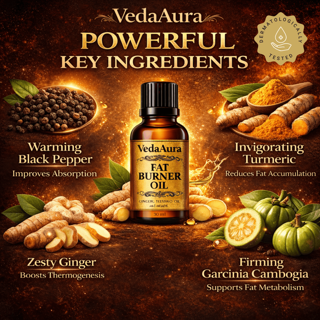 VedaAura™ Luxury Thermo Fat Burner Oil | Luxury Body Sculpting, Redefined. - dmore