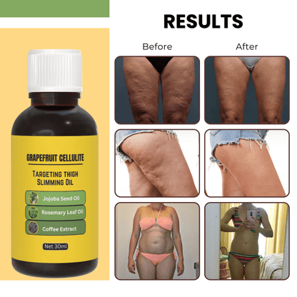 D-More Grapefruit Cellulite Targeting Thigh Slimming Oil - Buy 1 Get 1 Free - dmore
