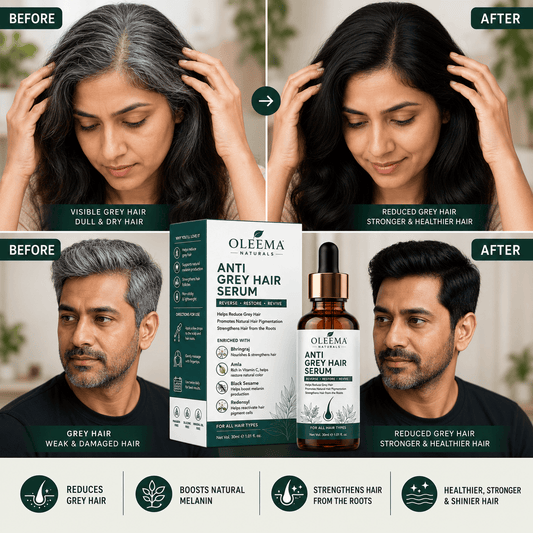 SD Oleema Anti Grey Hair Serum in just 14 days