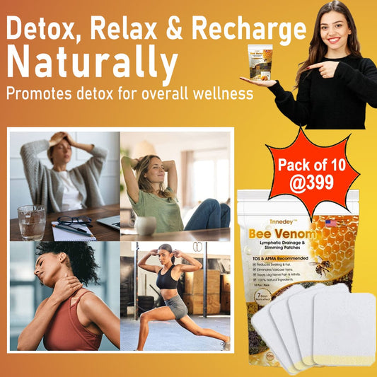 SD Bee Venom Lymphatic Drainage & Slimming Detox Foot Patches 🌿👣