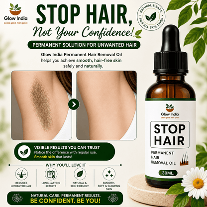 Permanent Hair Removal Oil – Herbal Solution for Reducing Unwanted Body Hair Naturally - dmore