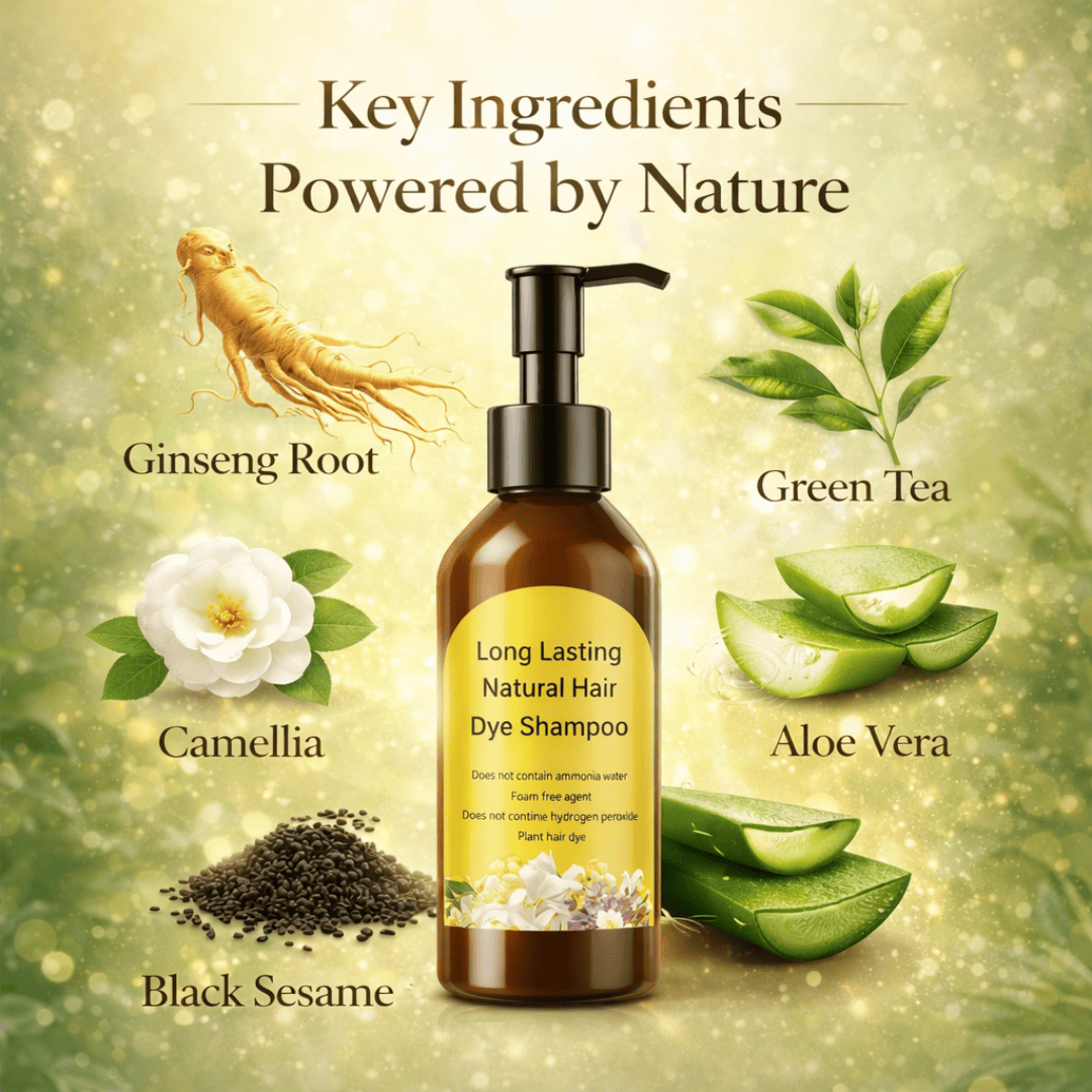 Herbal Hair Dye Shampoo | Ammonia-Free Color - dmore