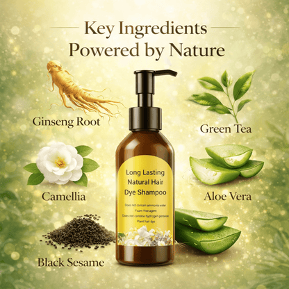 Herbal Hair Dye Shampoo | Ammonia-Free Color - dmore