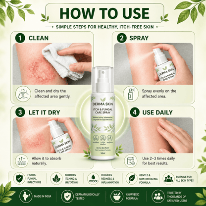 SD Derma Skin Itch & Fungal Care Spray- Dermatologist tested Itch & Fungal Care👨🏽‍⚕️