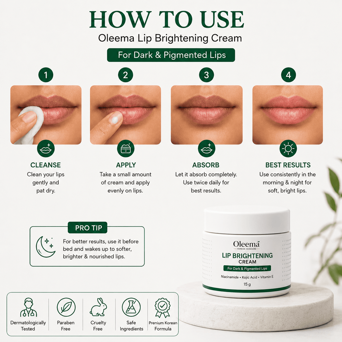 SD Oleema Lip Brightening Cream