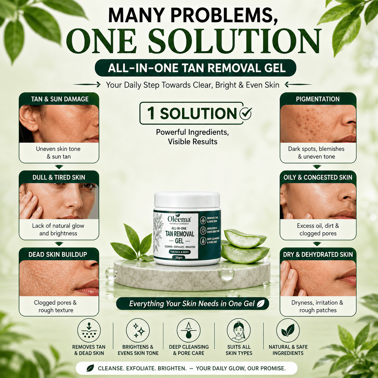 SD OLEEMA ALL-IN-ONE TAN REMOVAL GEL