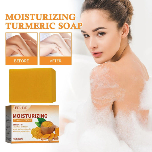 D-More Instant Glow Turmeric Soap – Brighten Your Skin in One Wash 💛 - dmore