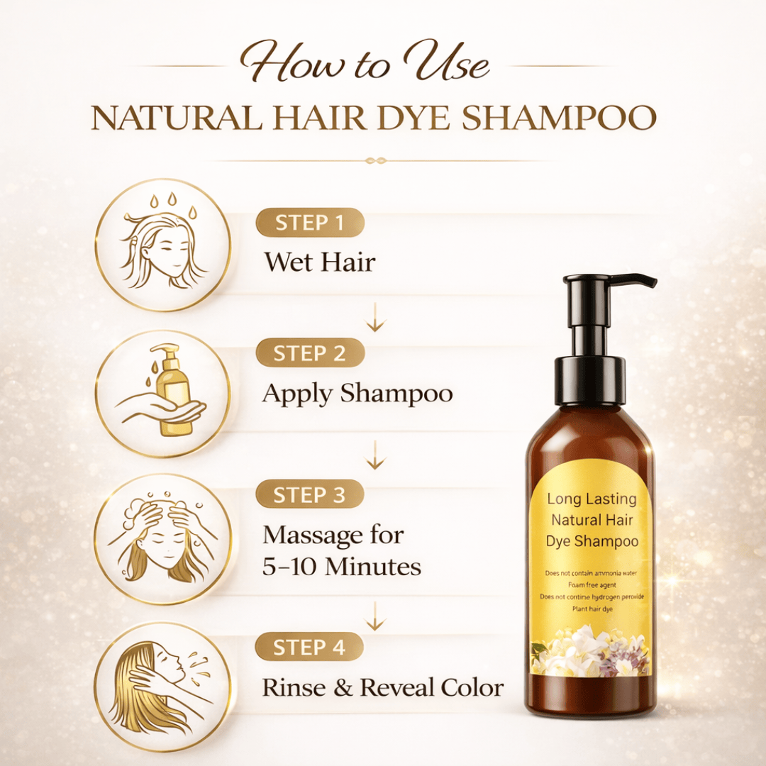 Herbal Hair Dye Shampoo | Ammonia-Free Color - dmore