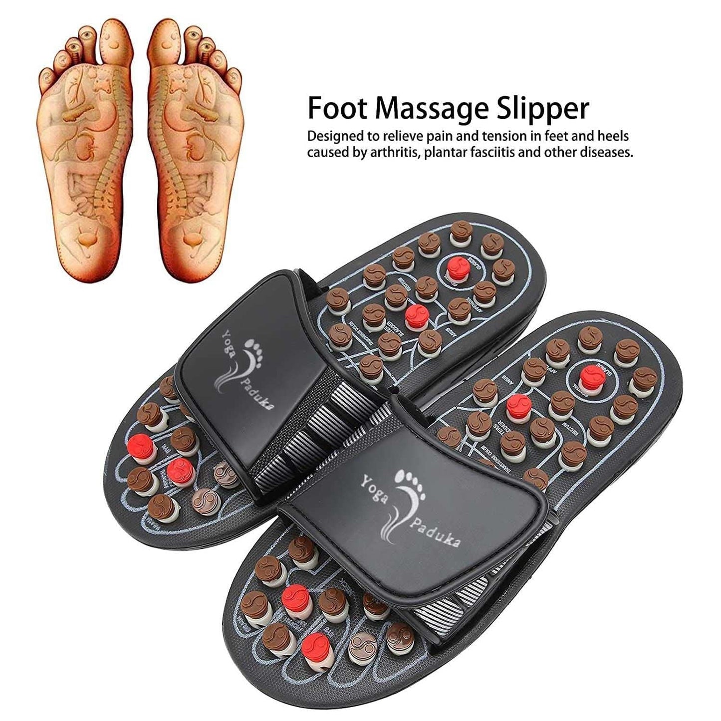 Acupressure Therapy Sandals/Foot Massager Slipper/Acupressure Foot Relaxer for Men & Women