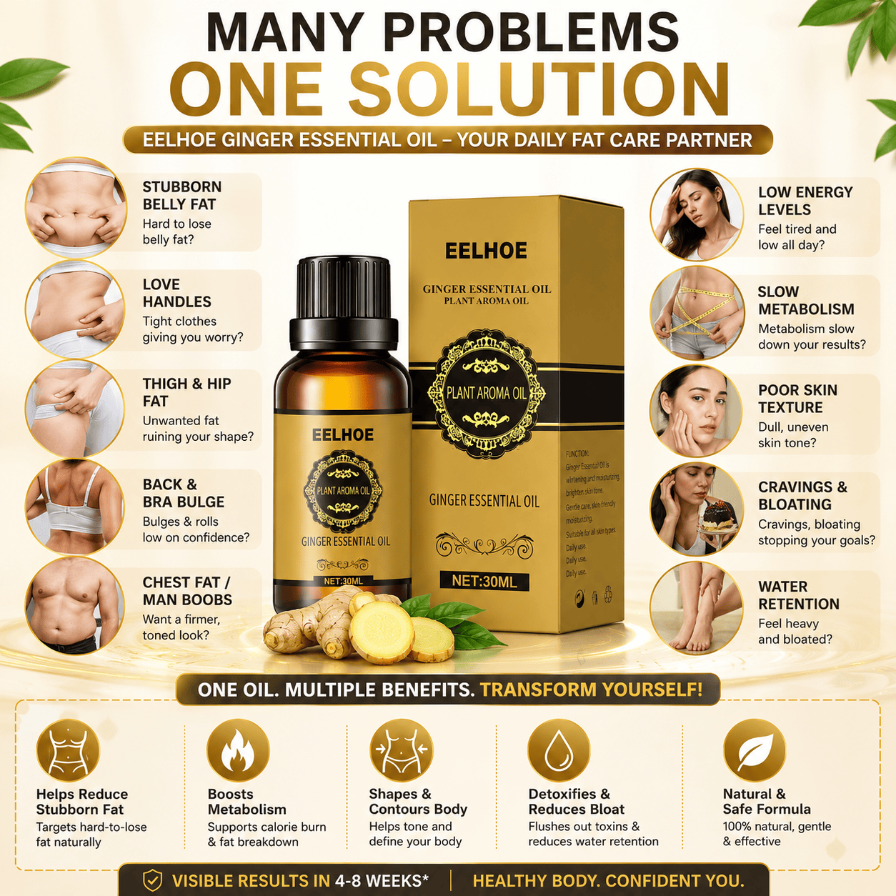 SC Belly Drainage Ginger Oil – Lose Belly Fat & Detoxify Naturally✨
