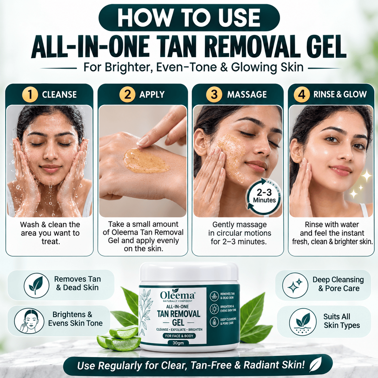 SD OLEEMA ALL-IN-ONE TAN REMOVAL GEL