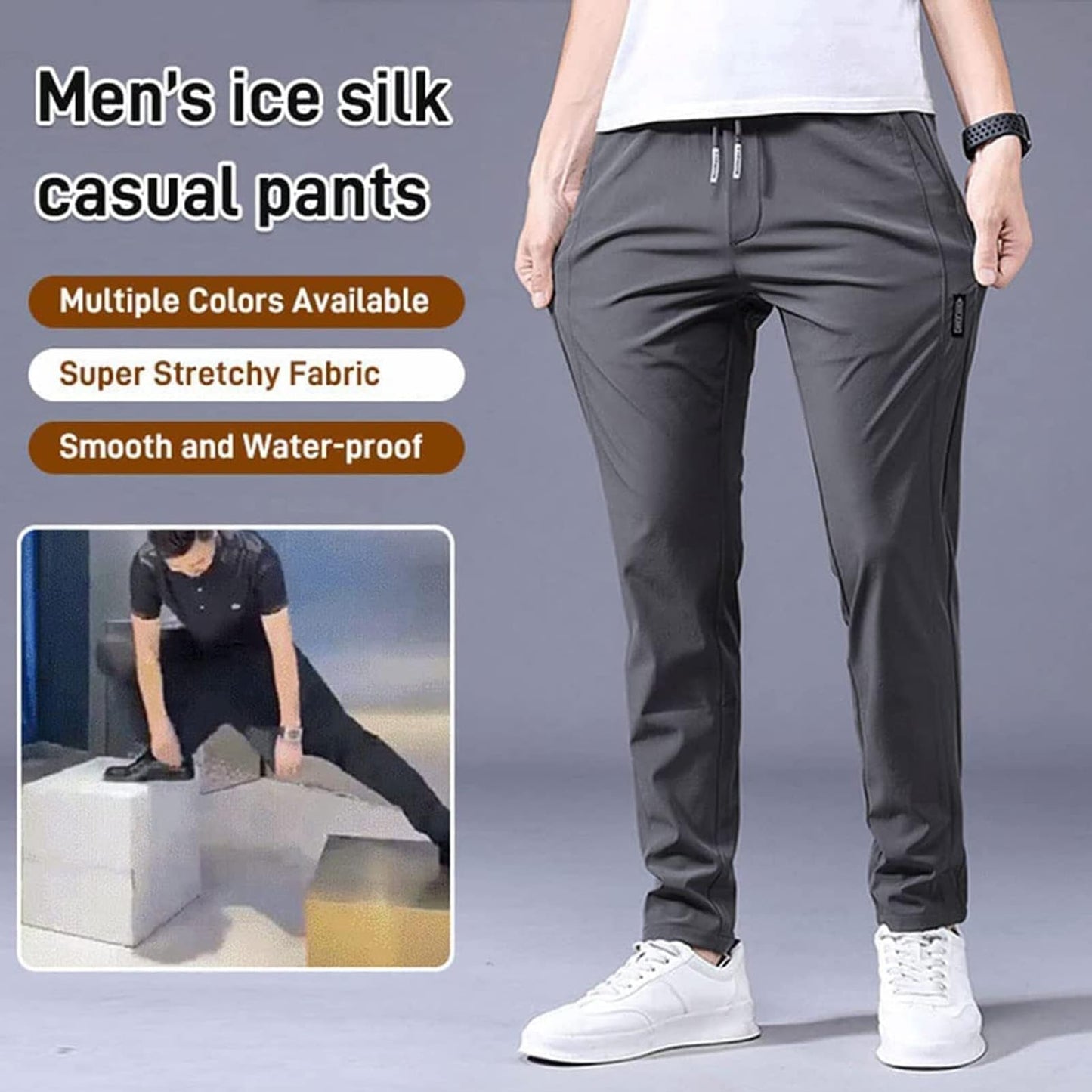 SWIFITY™️ ELASTIC MAN'S TRACK PANTS (PACK OF 2)