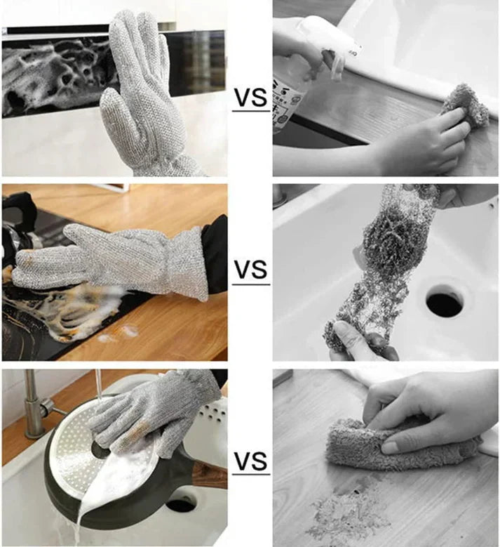 D-More Water Proof Non-Scratch Dish Washing Wire Gloves