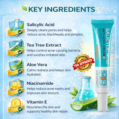 SD Salicylic Acid Anti-Acne Cream 💧 :  Acne-Free Glow - dmore