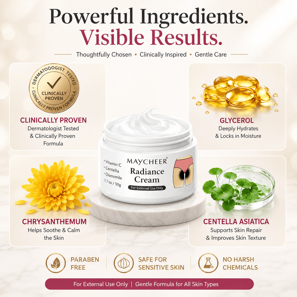 SD Inner Thigh Brightening Cream – Instant Glow, Instant Confidence! 🌿
