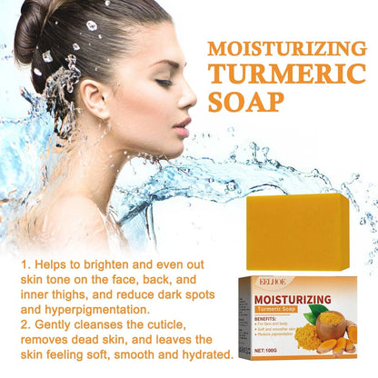 D-More Instant Glow Turmeric Soap – Brighten Your Skin in One Wash 💛 - dmore