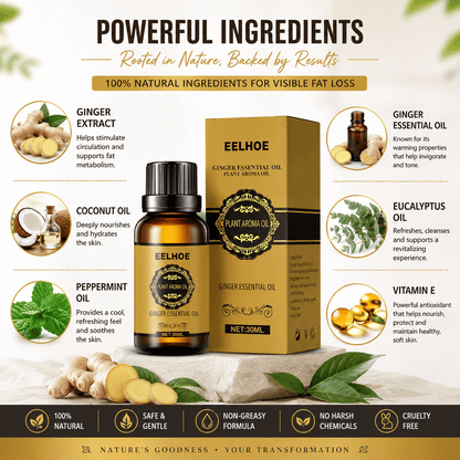 SC Belly Drainage Ginger Oil – Lose Belly Fat & Detoxify Naturally✨