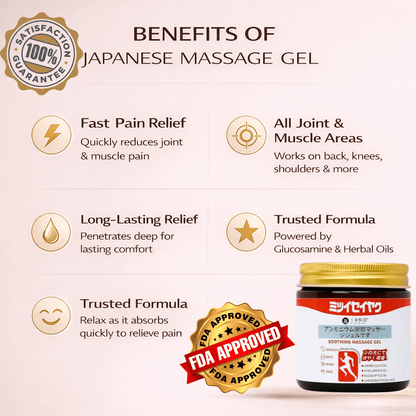 SD 🔥 Powerful Relief for Joint & Muscle Pain — Japanese Massage Gel