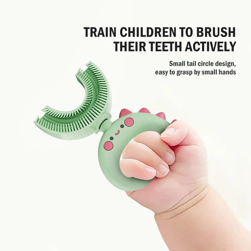 D-More Baby U-Shape Toothbrush - Gentle 360° Cleaning for Tiny Smiles 🦷 👶Pack 2 - dmore