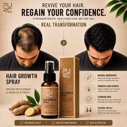 D-More Hair Growth Spray – Advanced Herbal Formula for Stronger Roots & Thicker Hair - dmore