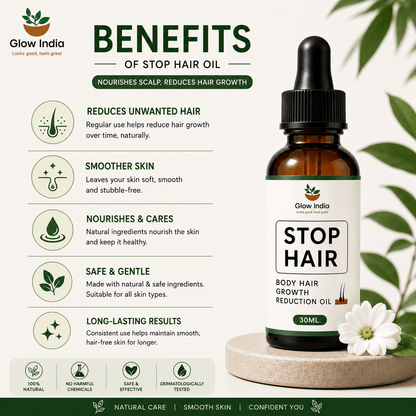 Permanent Hair Removal Oil – Herbal Solution for Reducing Unwanted Body Hair Naturally - dmore
