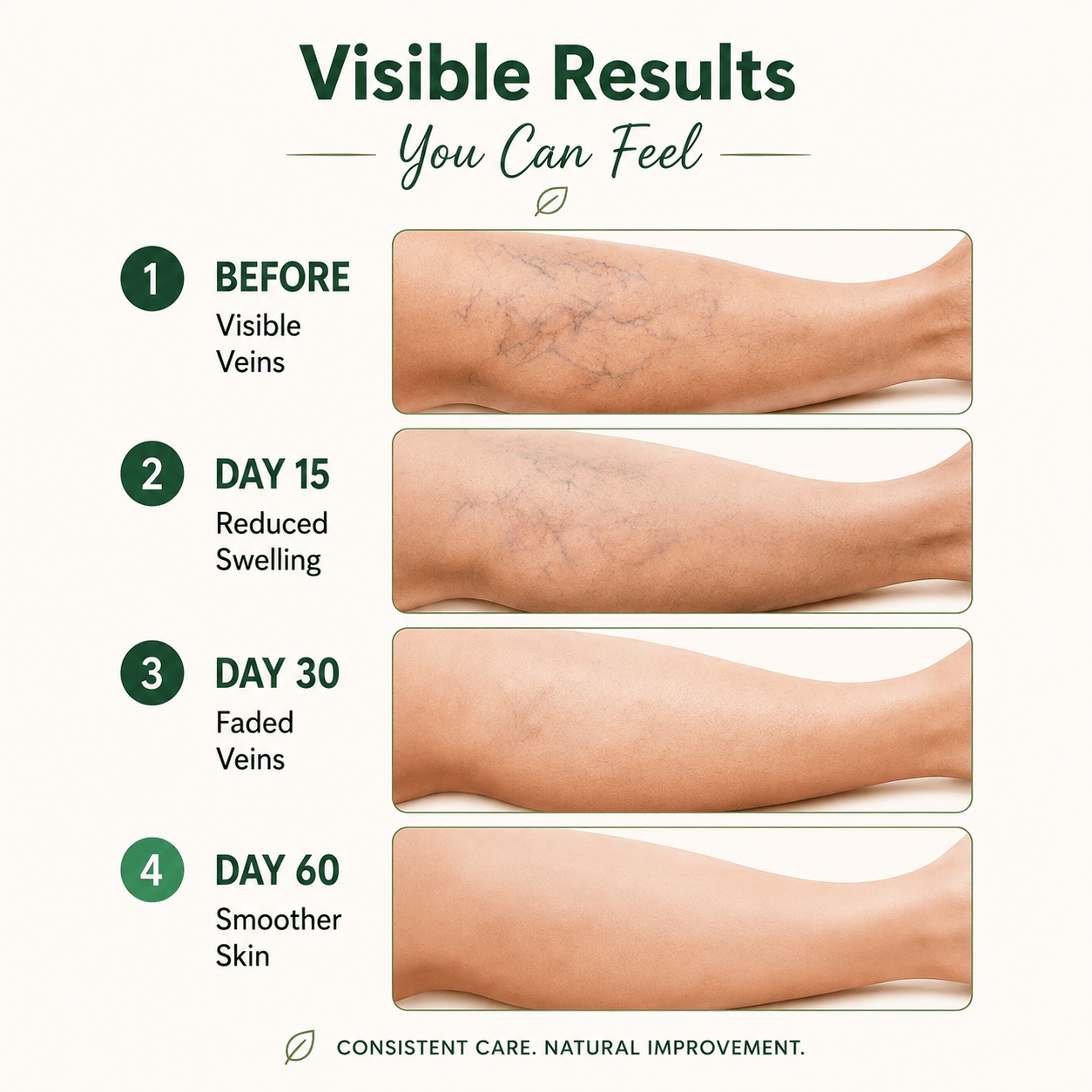 MD Varicose vein spray Targeted Care. Easy Application. Better Leg Comfort.