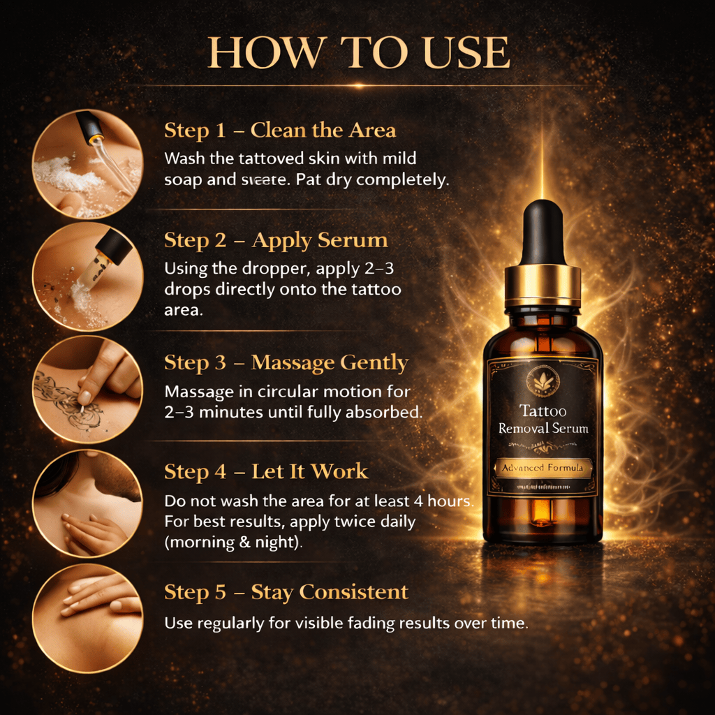 Tattoo Removal Serum – Advanced Skin Fading Formula - dmore