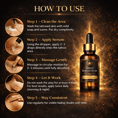 Tattoo Removal Serum – Advanced Skin Fading Formula - dmore