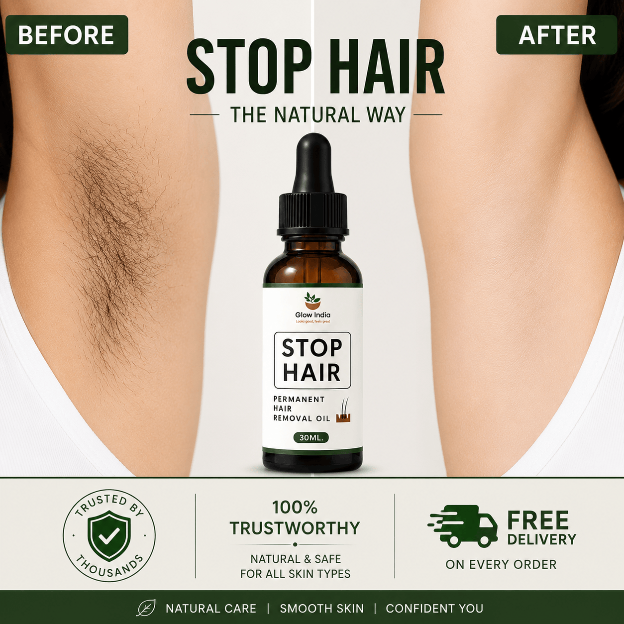 SD Stop Hair Regrowth Naturally – The Herbal Secret to Flawless Skin 💕