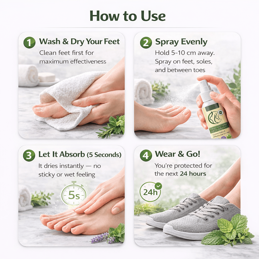 SD Foot Odor Spray That Eliminates Bad Smell Instantly & Boosts Your Confidence | 24H Fresh Feet Spray 💨