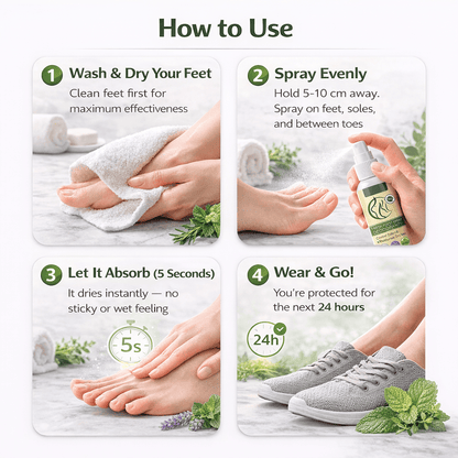SD Foot Odor Spray That Eliminates Bad Smell Instantly & Boosts Your Confidence | 24H Fresh Feet Spray 💨