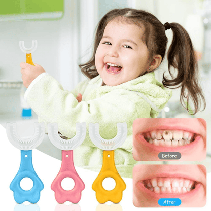 D-More Baby U-Shape Toothbrush - Gentle 360° Cleaning for Tiny Smiles 🦷 👶Pack 2 - dmore