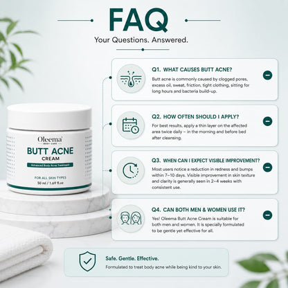 SD Butt Acne Cream For Bumps, Breakouts & Uneven Skin on Your Bum & Body